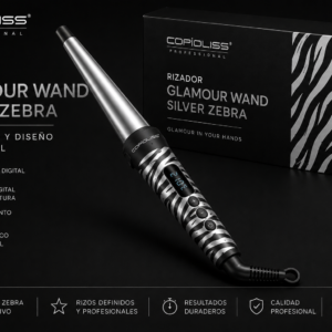 RIZADOR GLAMOUR WAND SILVER ZEBRA