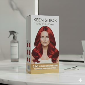 Keen Strok Tinte Color Keen 6.66 Rubio Oscuro Rojo Intenso 100gr